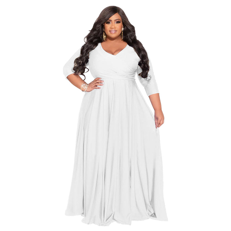 LS Curves Women's Casual Maxi Dress