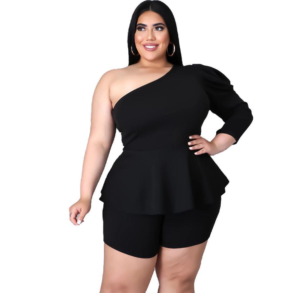 LS Curves  Women Clothing Two Piece Set Shorts Set