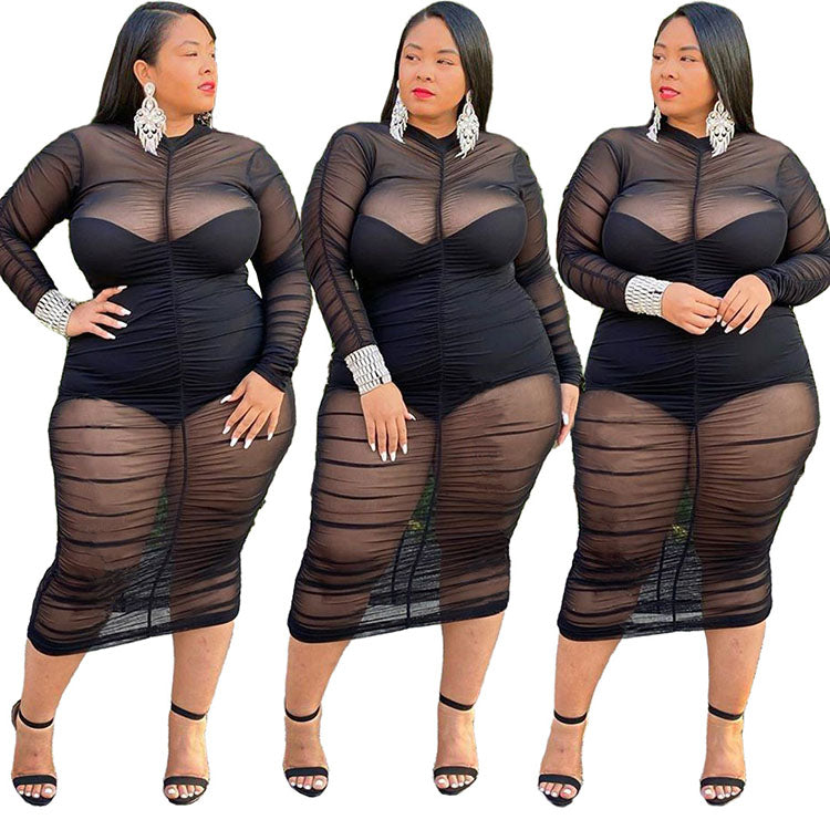 LS Curves Size Sexy Dress Women's Clothing Trend Dresses