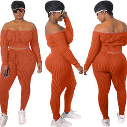 New Arrivals LS Curves Sweater Women's Plus Size Sets