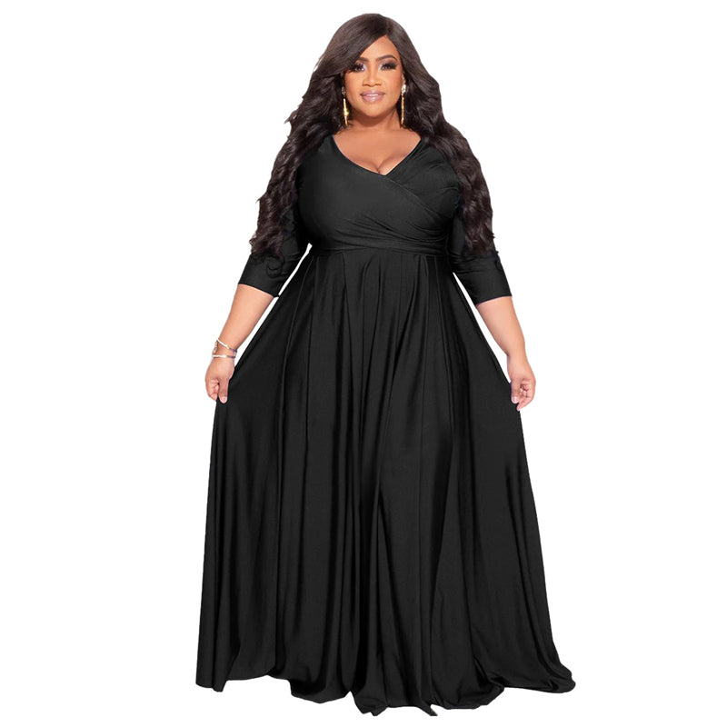 LS Curves  Women's Casual Maxi Dress