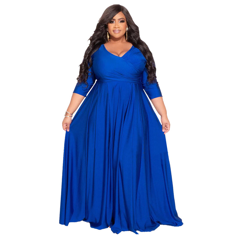 LS Curves  Women's Casual Maxi Dress
