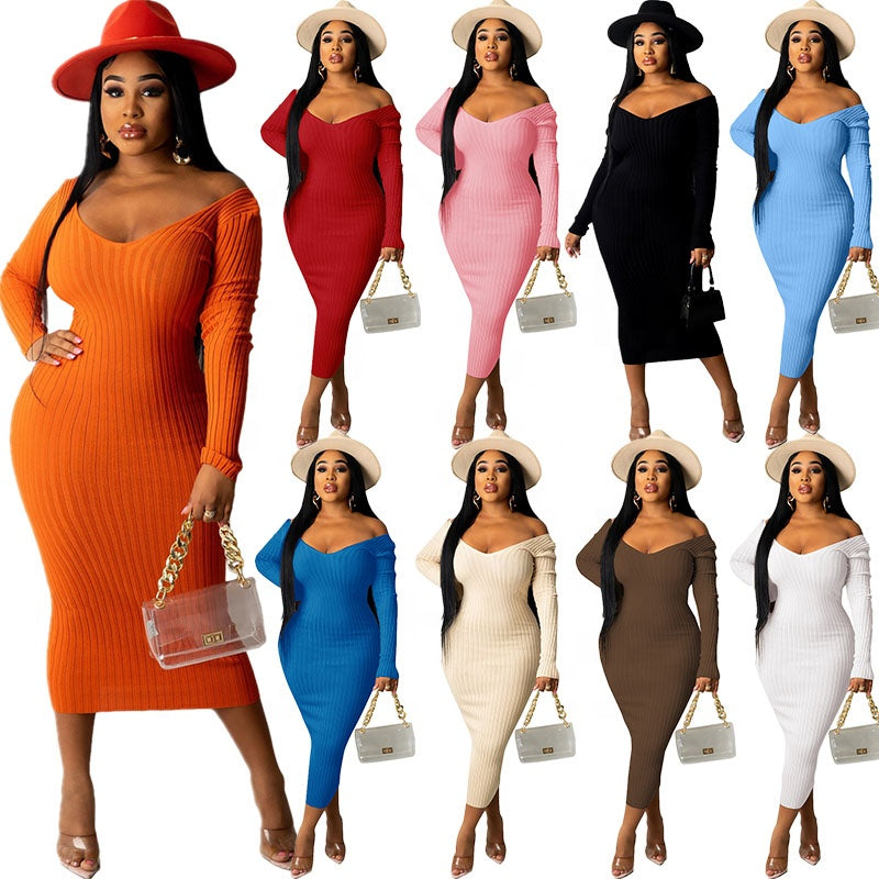 Suspender Vestidos Largos Bodycon Womens Clothing Plus Size Women Long Dress Women 2021 Fall Sexy Dresses