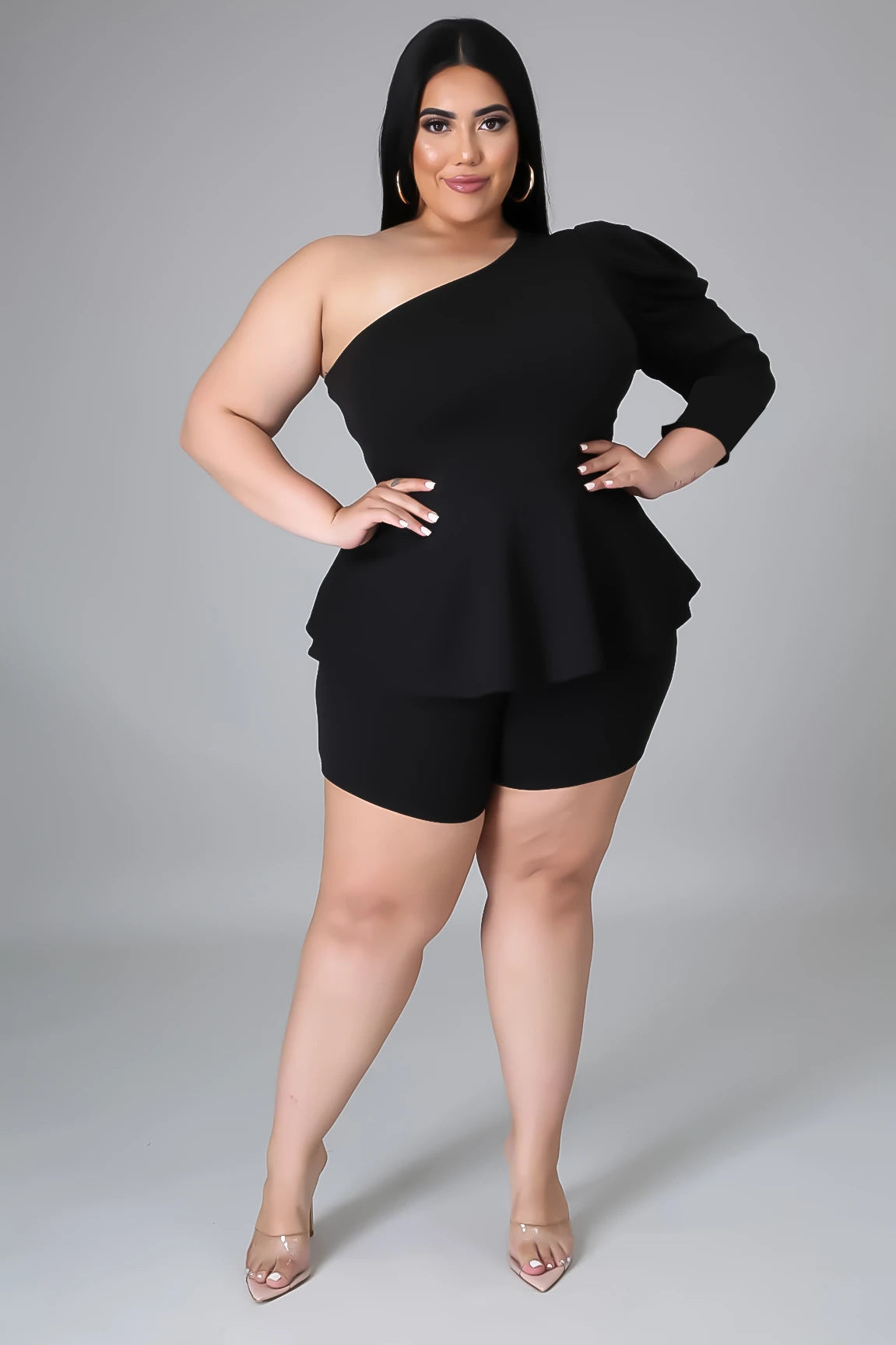 LS Curves  Women Clothing Two Piece Set Shorts Set
