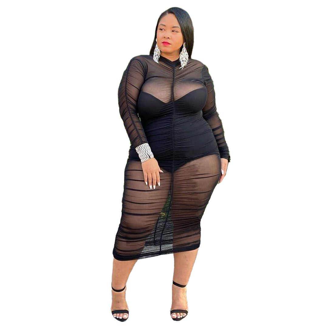 LS Curves Size Sexy Dress Women's Clothing Trend Dresses