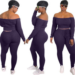 New Arrivals LS Curves Sweater Women's Plus Size Sets