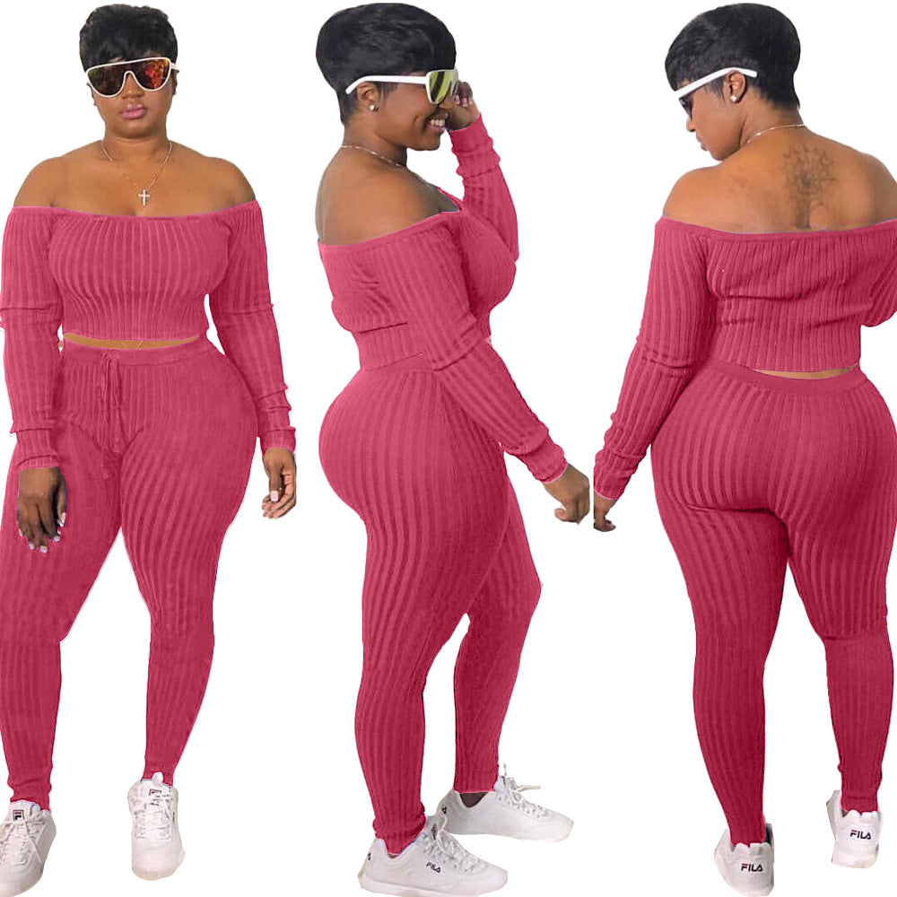 New Arrivals LS Curves Sweater Women's Plus Size Sets