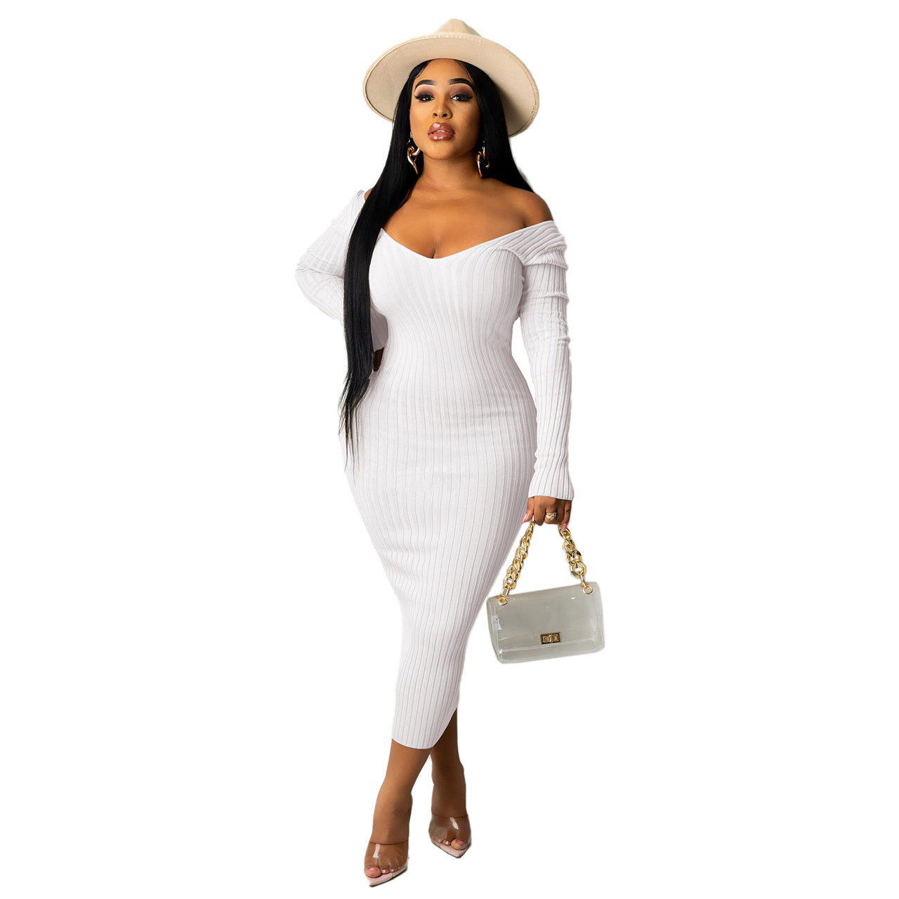 Suspender Vestidos Largos Bodycon Womens Clothing Plus Size Women Long Dress Women 2021 Fall Sexy Dresses