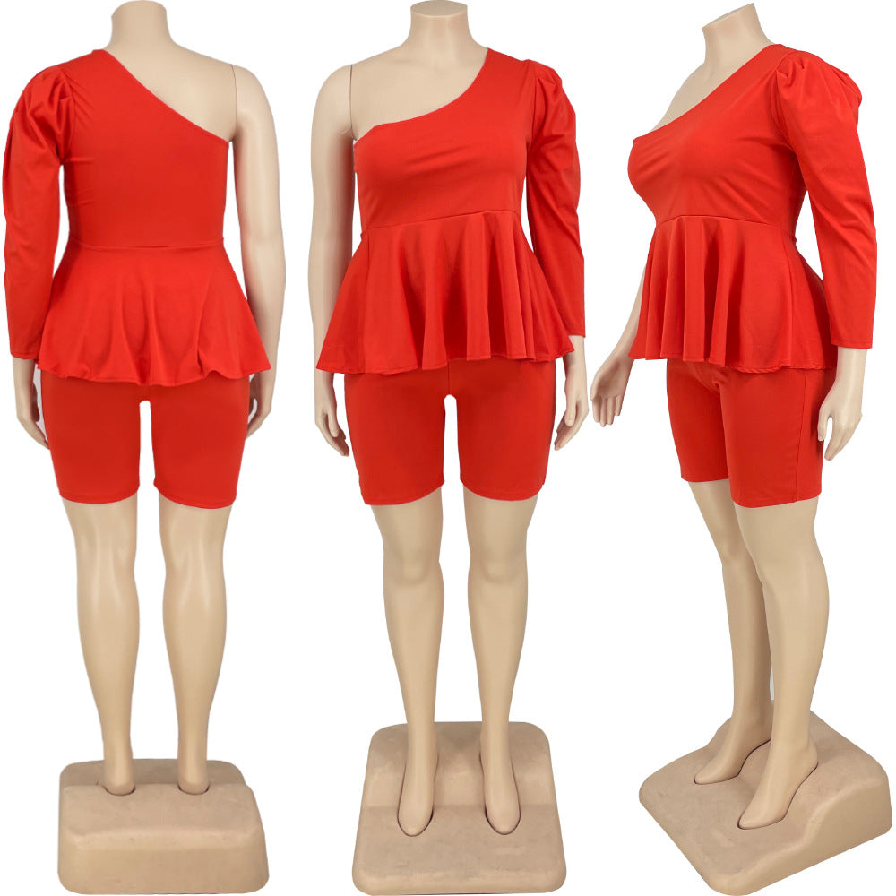 LS Curves  Women Clothing Two Piece Set Shorts Set