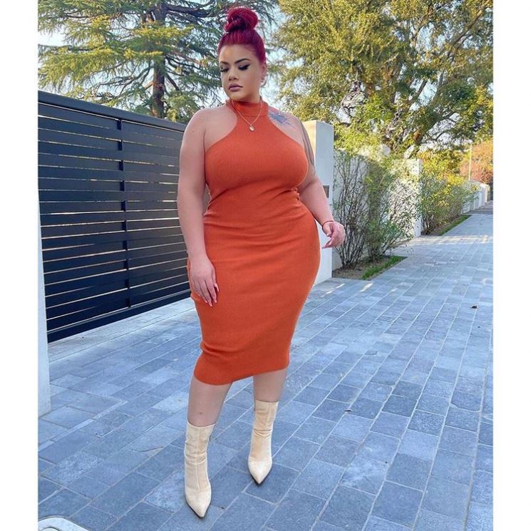 LS Curves Fondpink High Quality Bodycon Plus Size Vestidos Mujer Woman Clothing 2021 Plus Size Dress Women Sexy Dresses