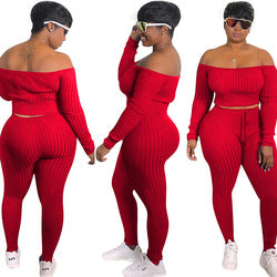 New Arrivals LS Curves Sweater Women's Plus Size Sets