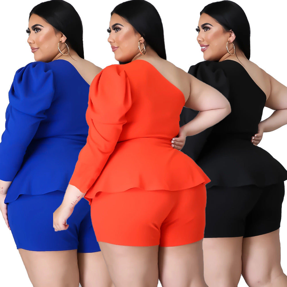 LS Curves  Women Clothing Two Piece Set Shorts Set