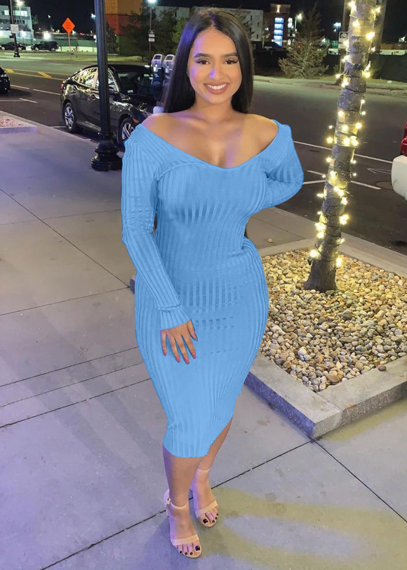 Suspender Vestidos Largos Bodycon Womens Clothing Plus Size Women Long Dress Women 2021 Fall Sexy Dresses
