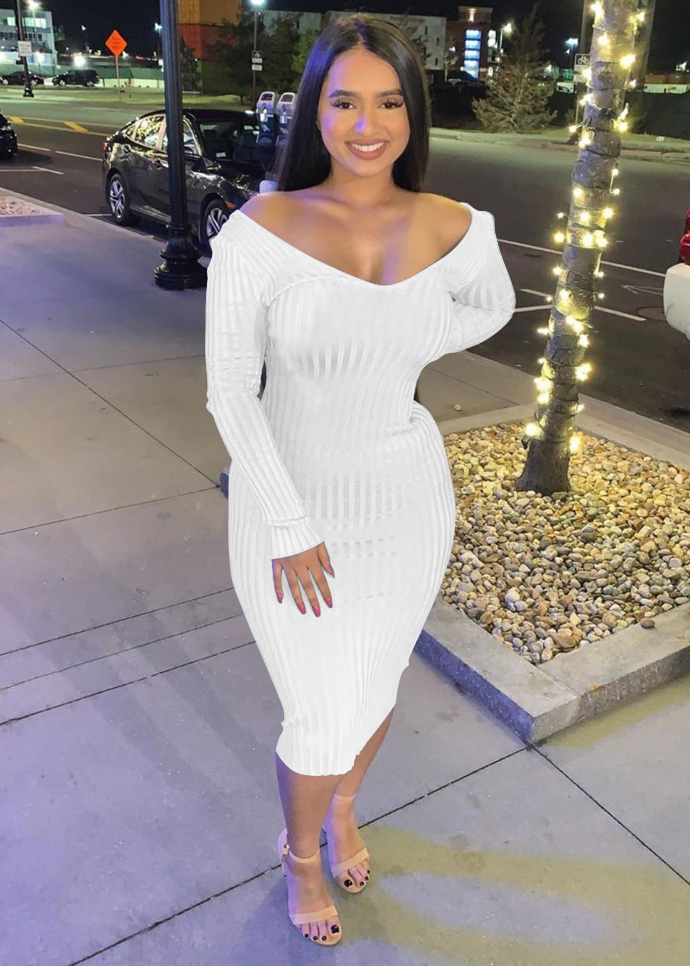 Suspender Vestidos Largos Bodycon Womens Clothing Plus Size Women Long Dress Women 2021 Fall Sexy Dresses