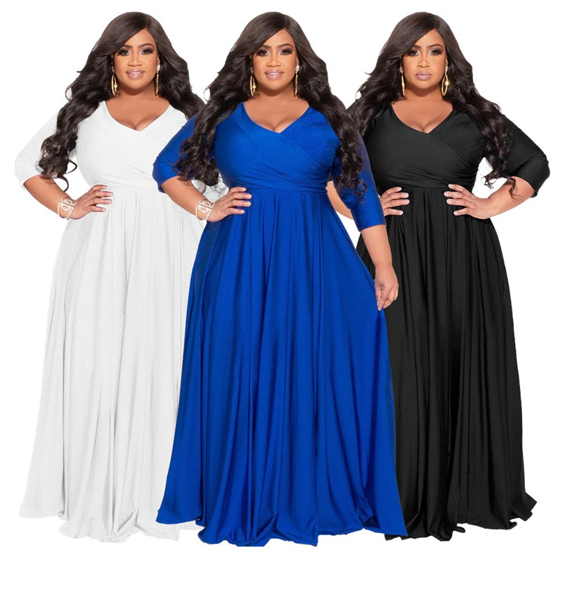 LS Curves  Women's Casual Maxi Dress