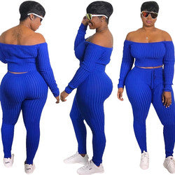 New Arrivals LS Curves Sweater Women's Plus Size Sets